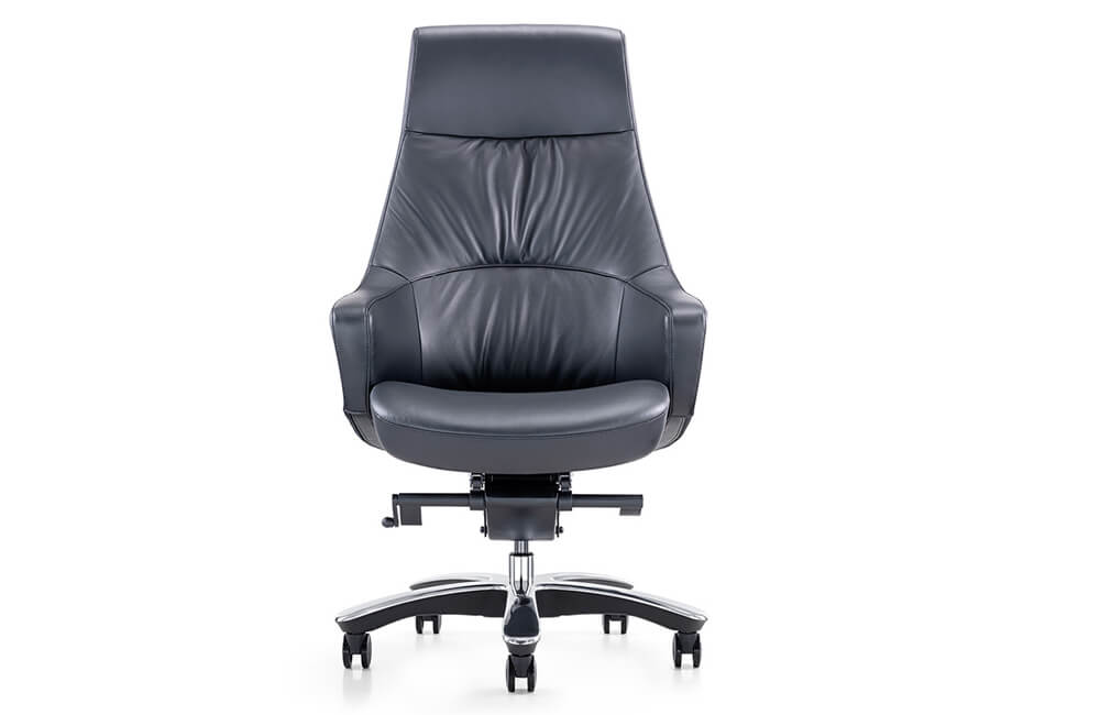 chaise de bureau de direction en cuir véritable de luxe pour le bureau